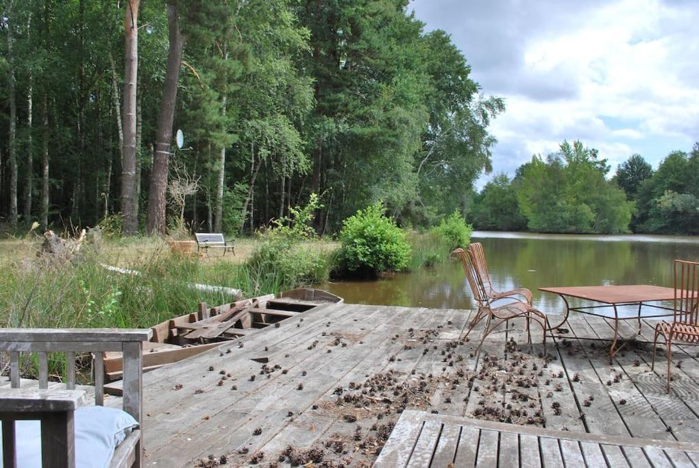 Paradis Perdu En Sologne Avec Plage Privee Villeny Esterno foto